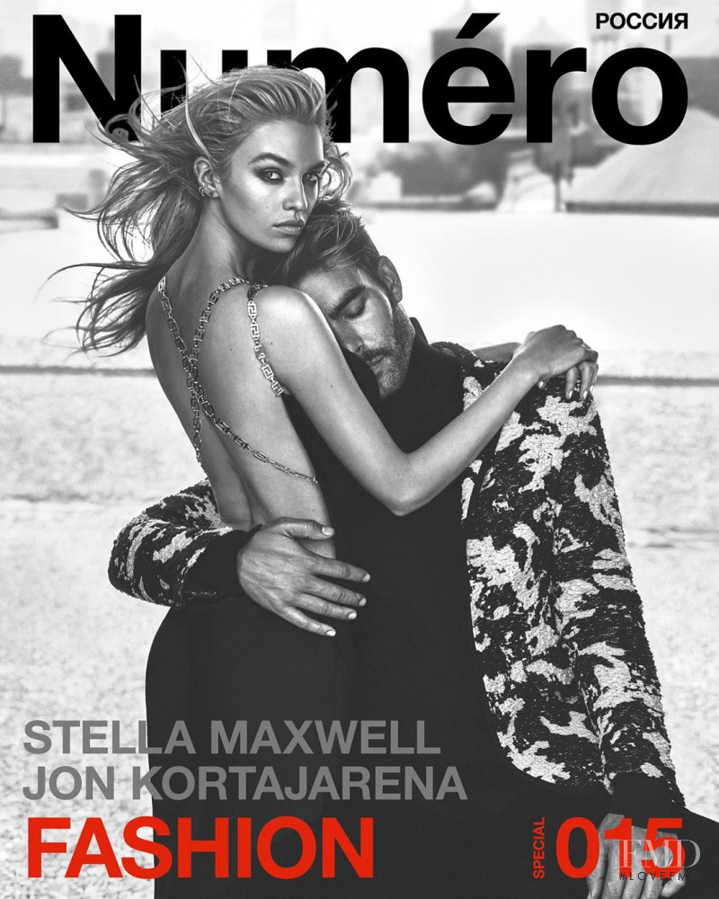 Stella Maxwell, Jon Kortajarena featured on the Numéro Russia cover from December 2019