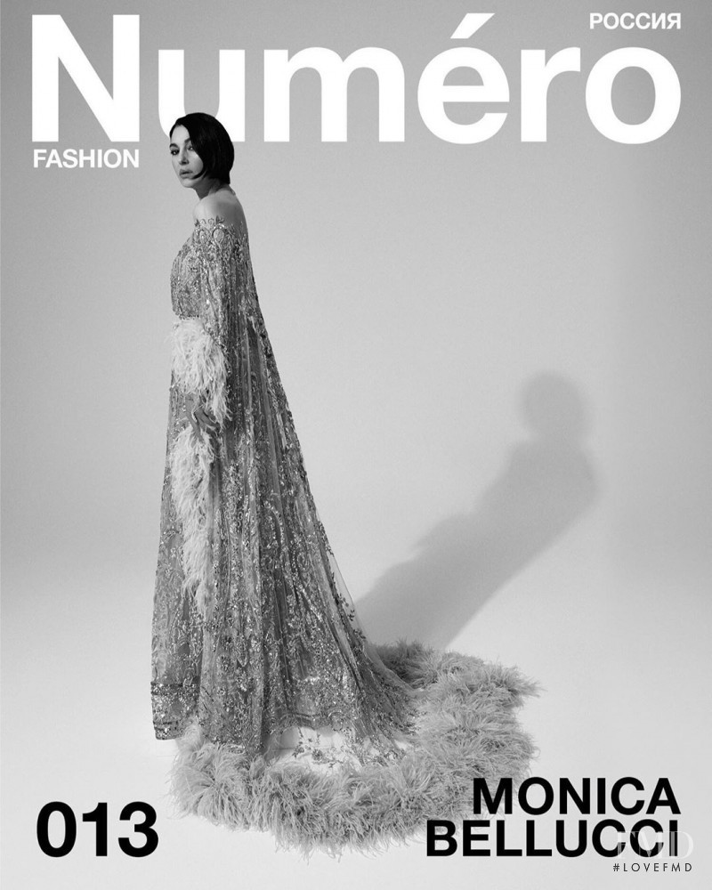 Monica Belluci featured on the Numéro Russia cover from November 2019