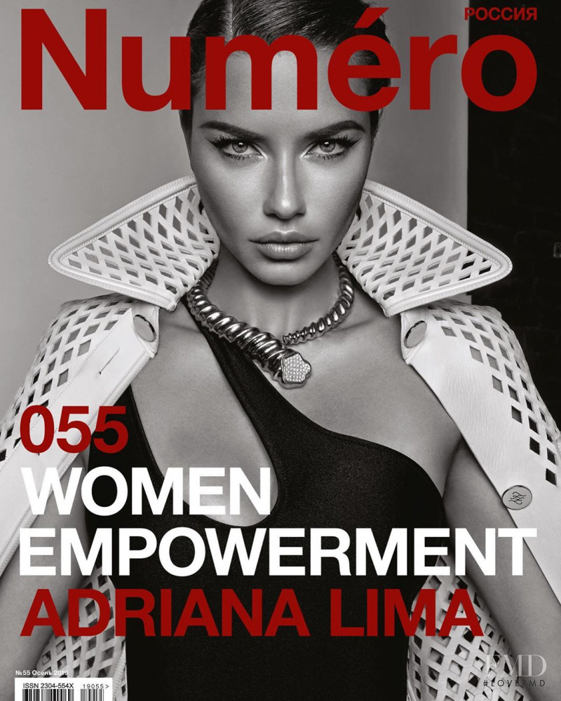 Adriana Lima featured on the Numéro Russia cover from September 2019