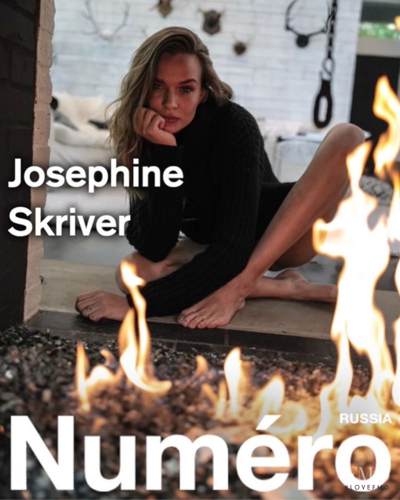 Josephine Skriver featured on the Numéro Russia cover from June 2020
