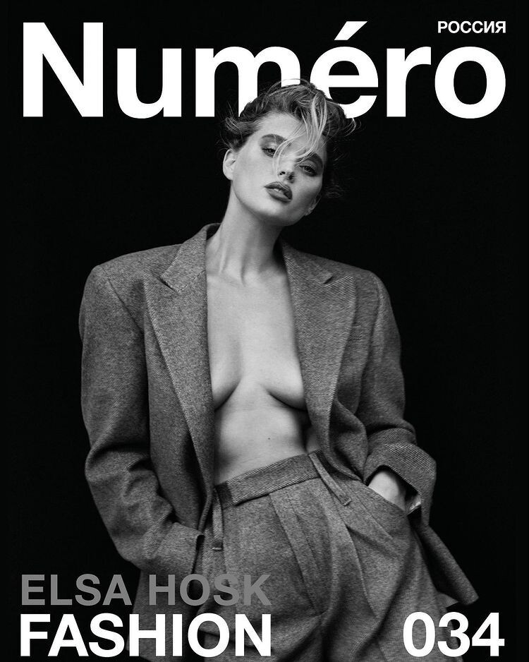 Elsa Hosk, Sara Sampaio featured on the Numéro Russia cover from December 2021