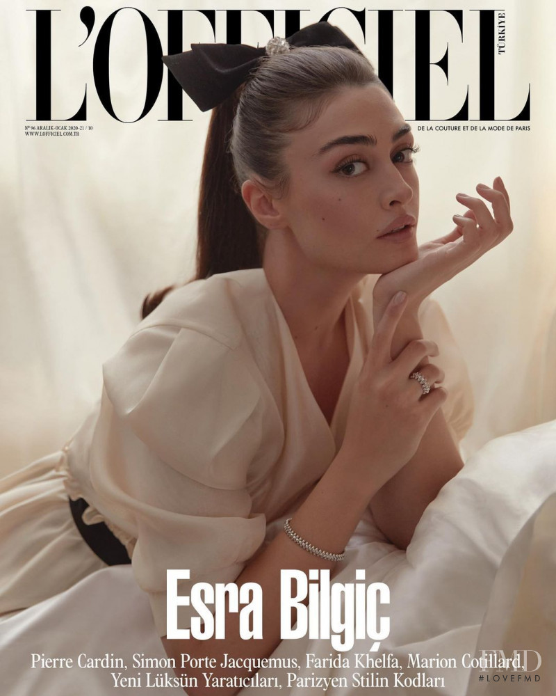 Esra Bilgic featured on the L\'Officiel Turkey cover from December 2020