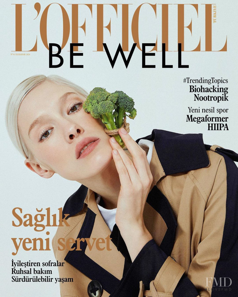 Solomiya Zgoda featured on the L\'Officiel Turkey cover from May 2020
