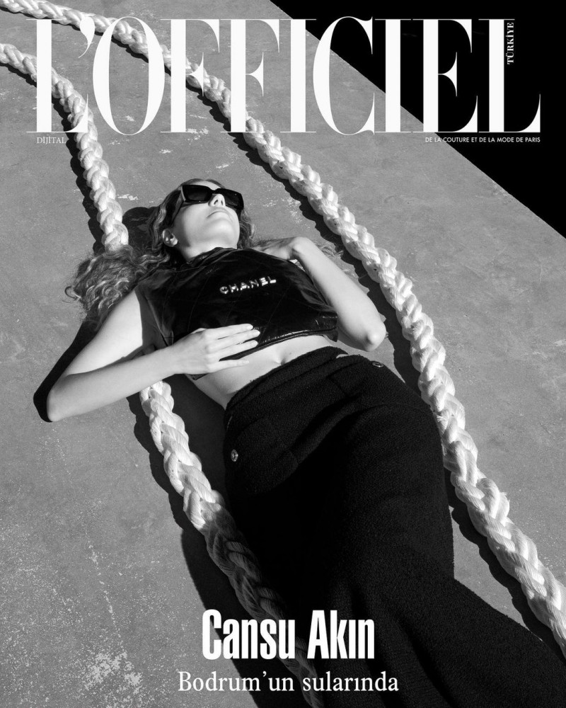 Cansu Akin featured on the L\'Officiel Turkey cover from June 2022