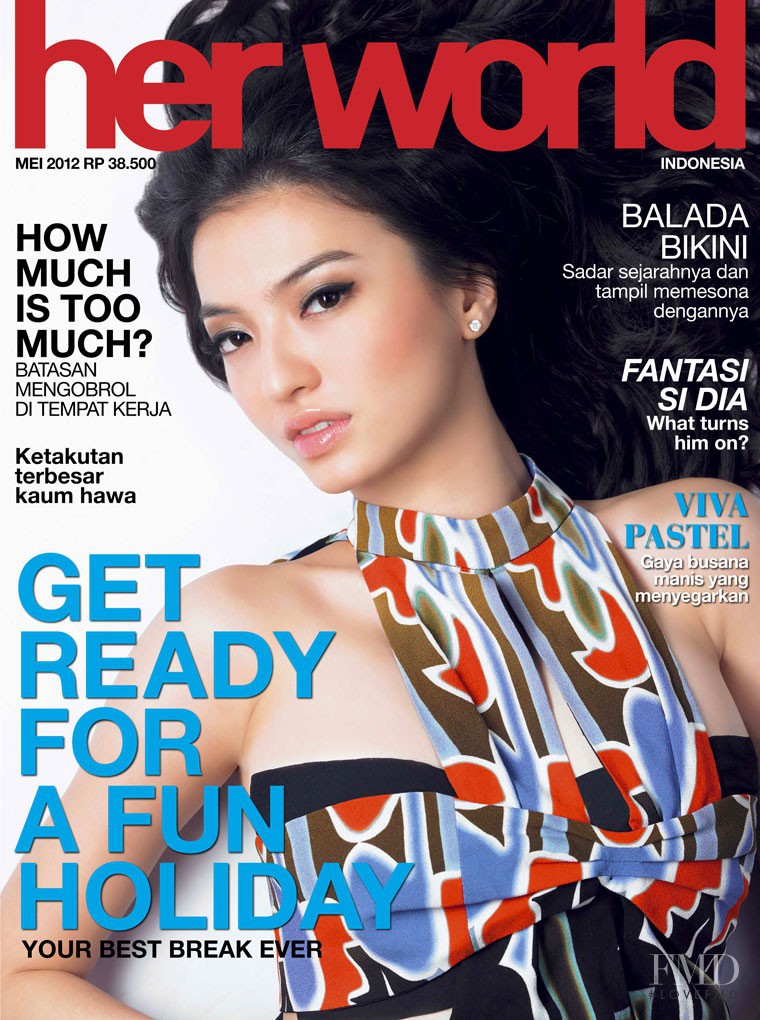  featured on the Her World Indonesia cover from May 2012