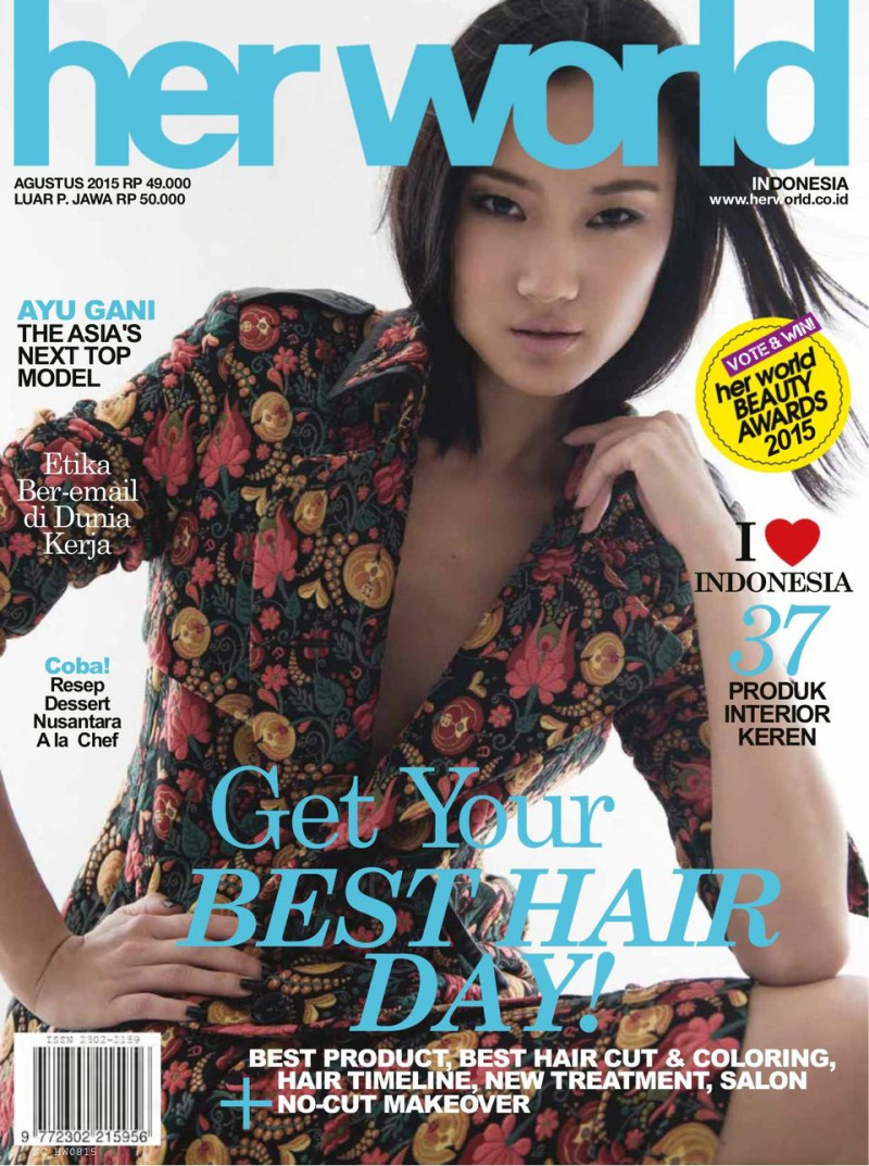  featured on the Her World Indonesia cover from August 2015