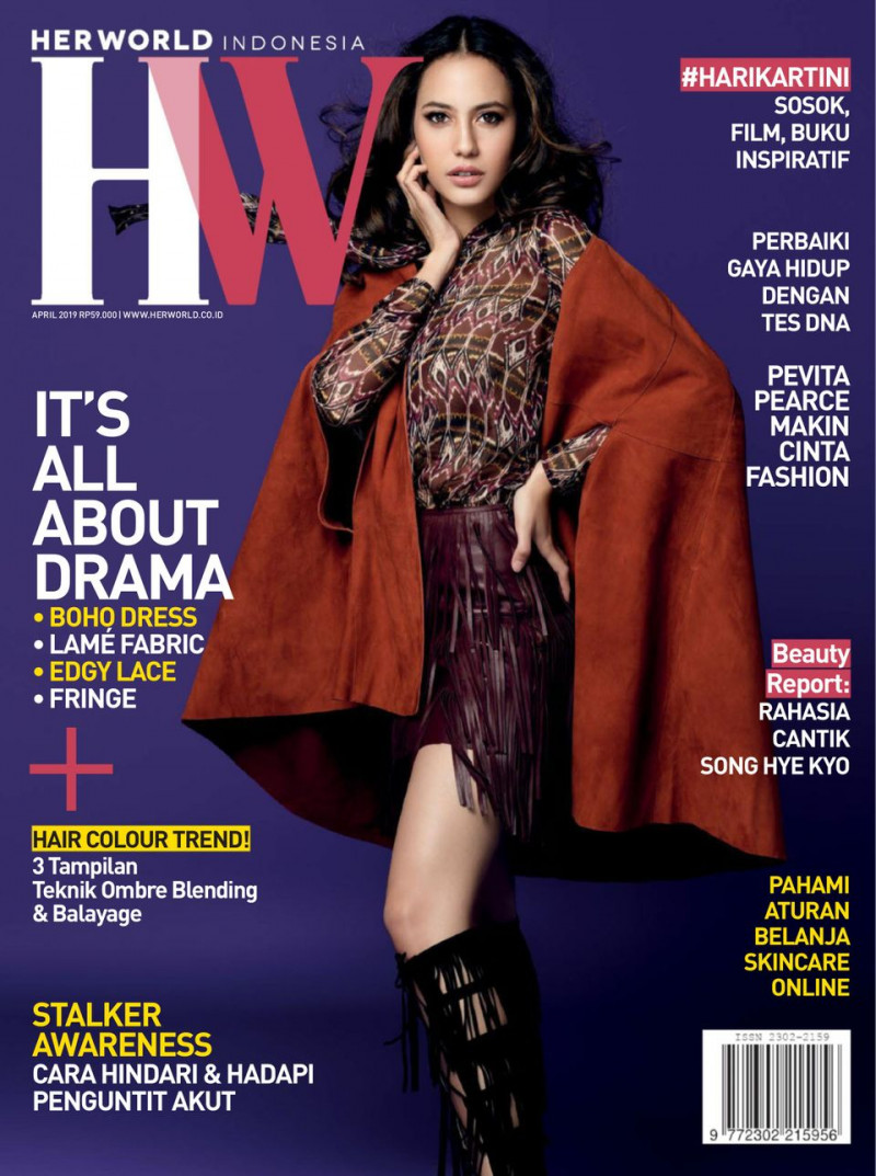  featured on the Her World Indonesia cover from April 2019