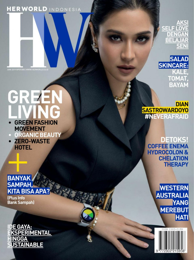  featured on the Her World Indonesia cover from June 2019
