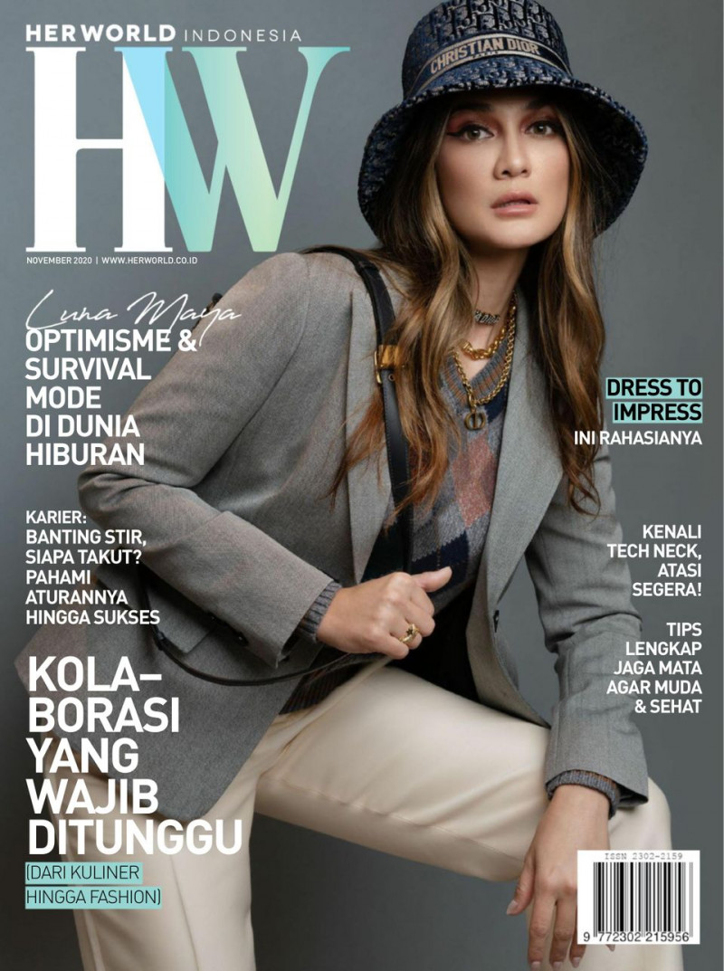  featured on the Her World Indonesia cover from November 2020