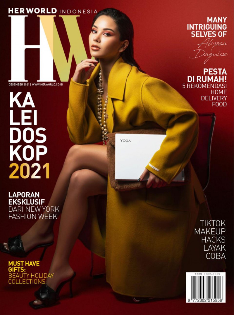  featured on the Her World Indonesia cover from December 2021