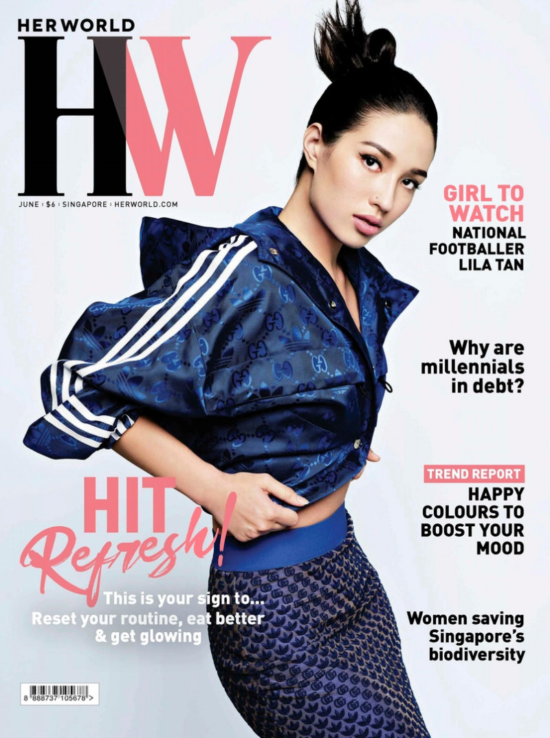  featured on the Her World Indonesia cover from June 2022