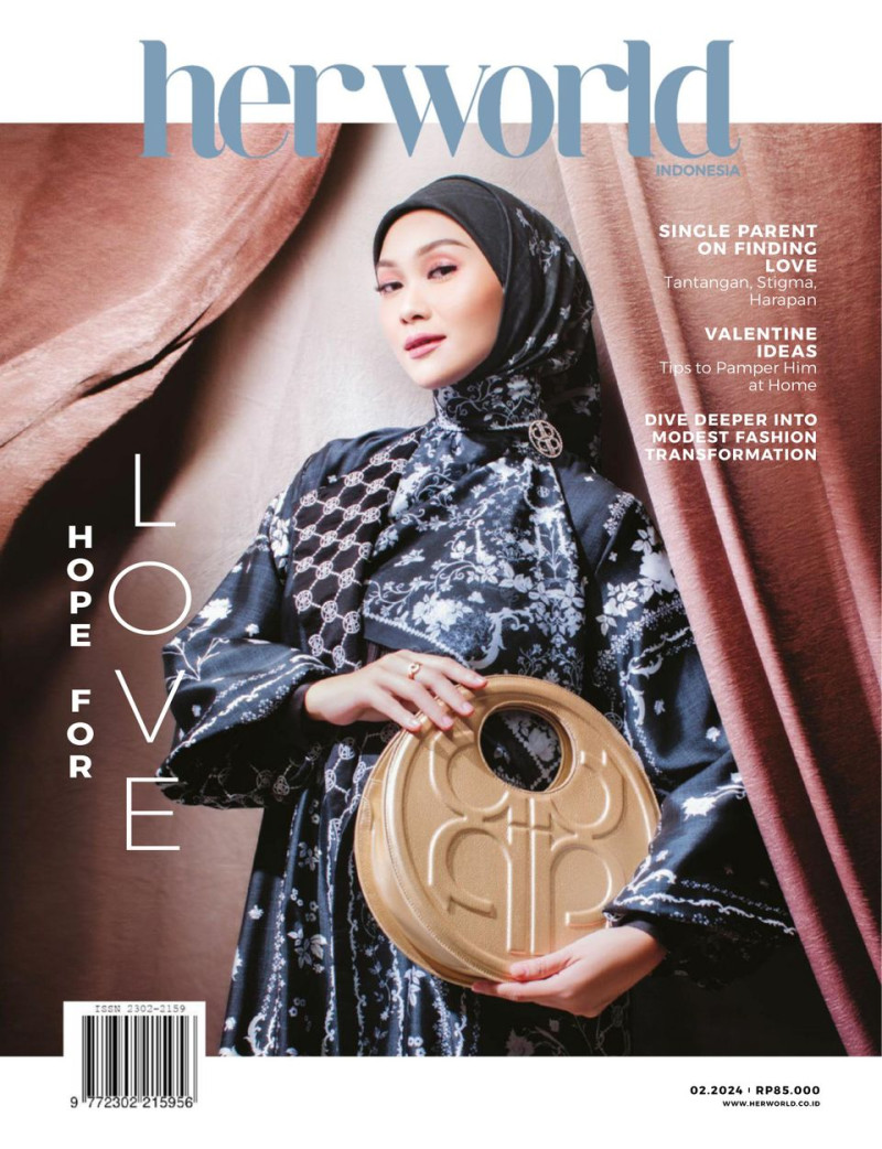  featured on the Her World Indonesia cover from February 2024