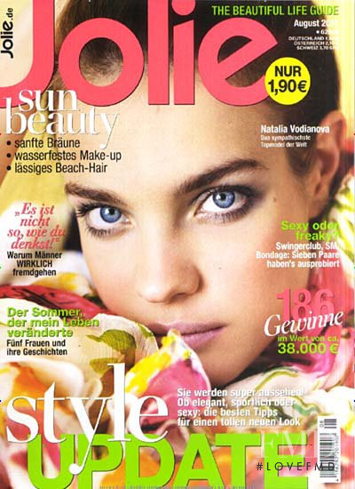 Natalia Vodianova featured on the Jolie cover from August 2011
