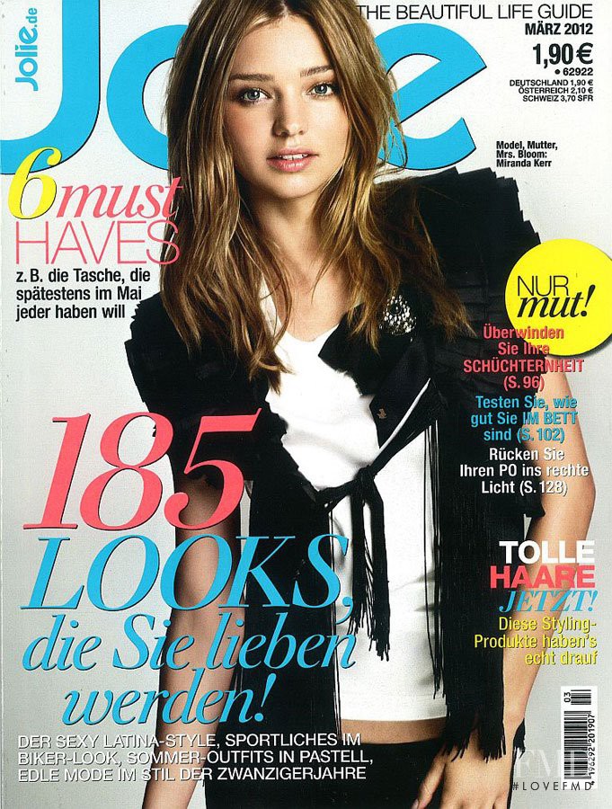 Miranda Kerr featured on the Jolie cover from March 2012