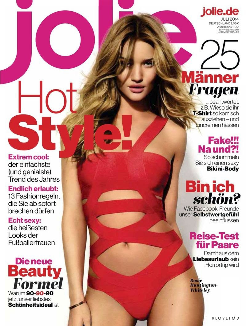 Rosie Huntington-Whiteley featured on the Jolie cover from July 2014