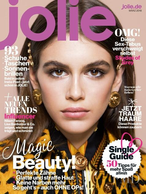 Kaia Gerber featured on the Jolie cover from March 2018