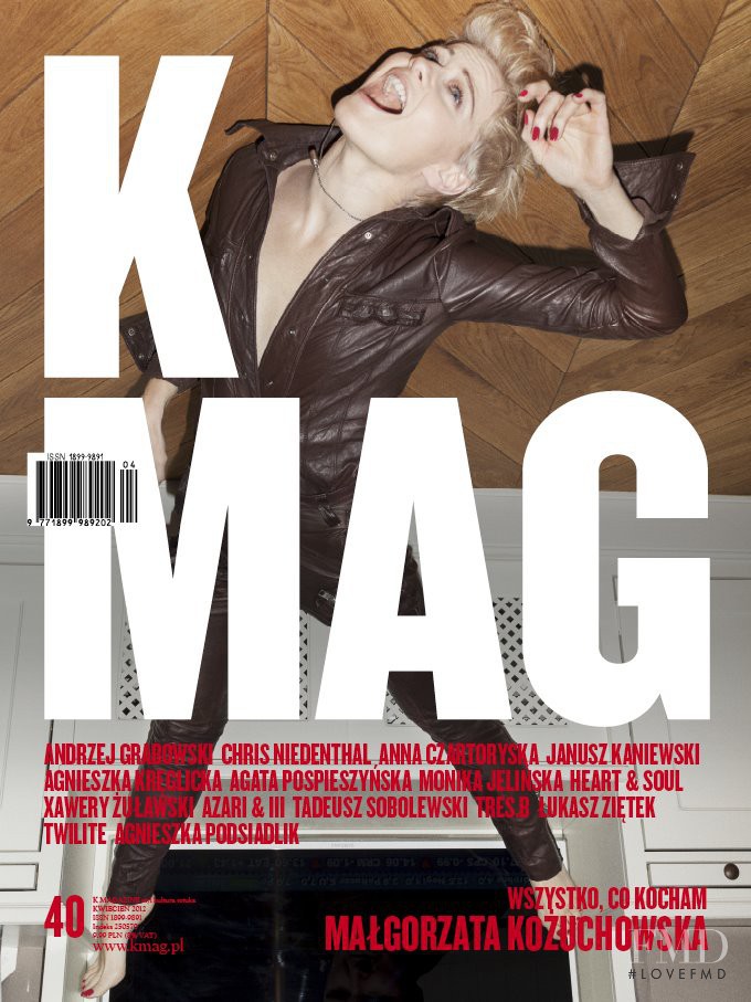 Malgorzata Kozuchowska featured on the K Mag cover from April 2012