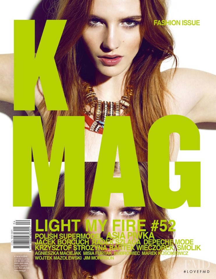 Asia Piwka featured on the K Mag cover from April 2013