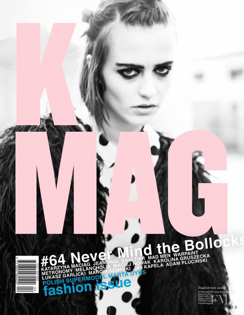 Marta Dyks featured on the K Mag cover from April 2014