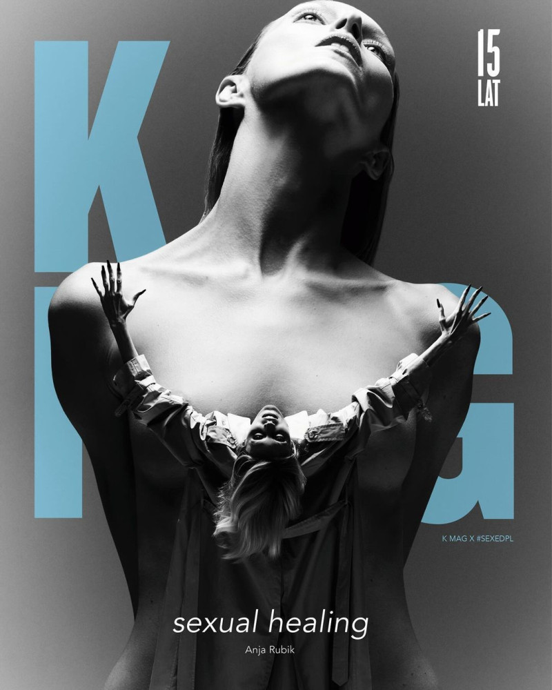 Anja Rubik featured on the K Mag cover from June 2024