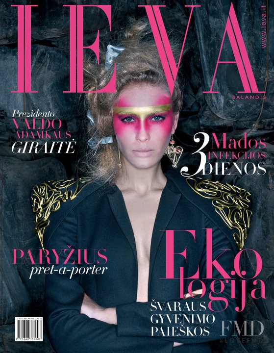 Simona Starkute featured on the Ieva cover from April 2010