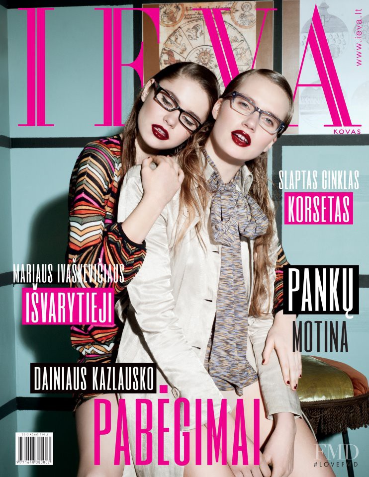 Ugne Brazionyte, Dijora Petrikonyte featured on the Ieva cover from March 2012