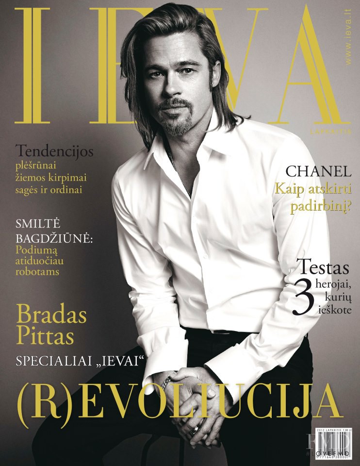 Brad Pitt featured on the Ieva cover from November 2012