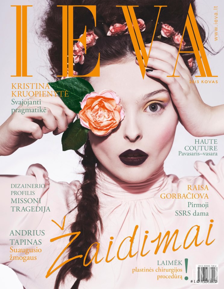 Urte featured on the Ieva cover from March 2013