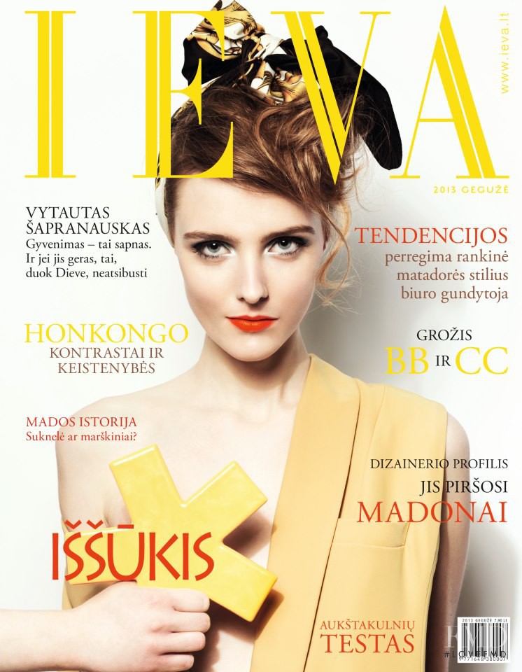 Morta Kontrimaite featured on the Ieva cover from May 2013
