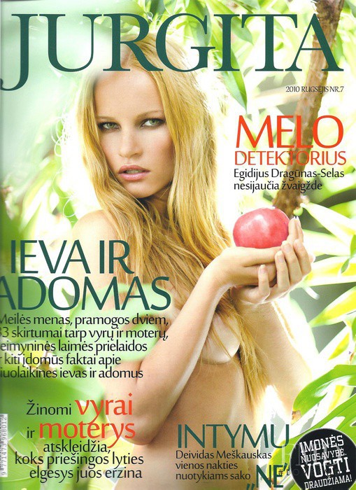 Ugne Eniulaityte featured on the Jurgita cover from September 2010