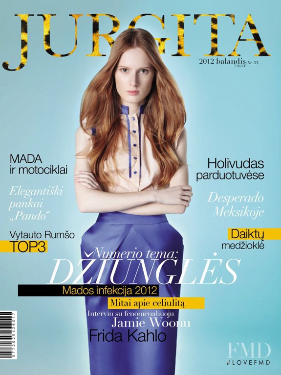Evelina Macerniute featured on the Jurgita cover from April 2012