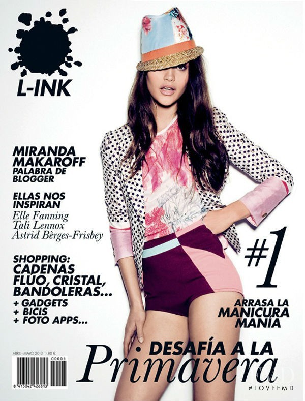 Chloé Lecareux featured on the L-ink cover from April 2012