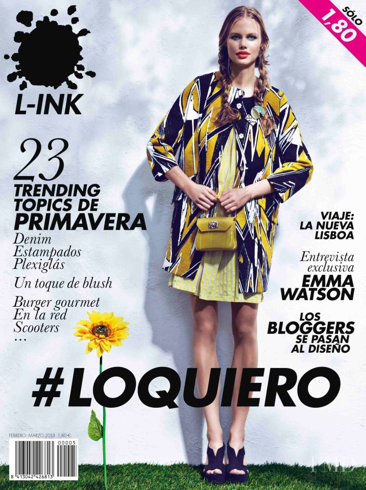 Emma N. featured on the L-ink cover from February 2013