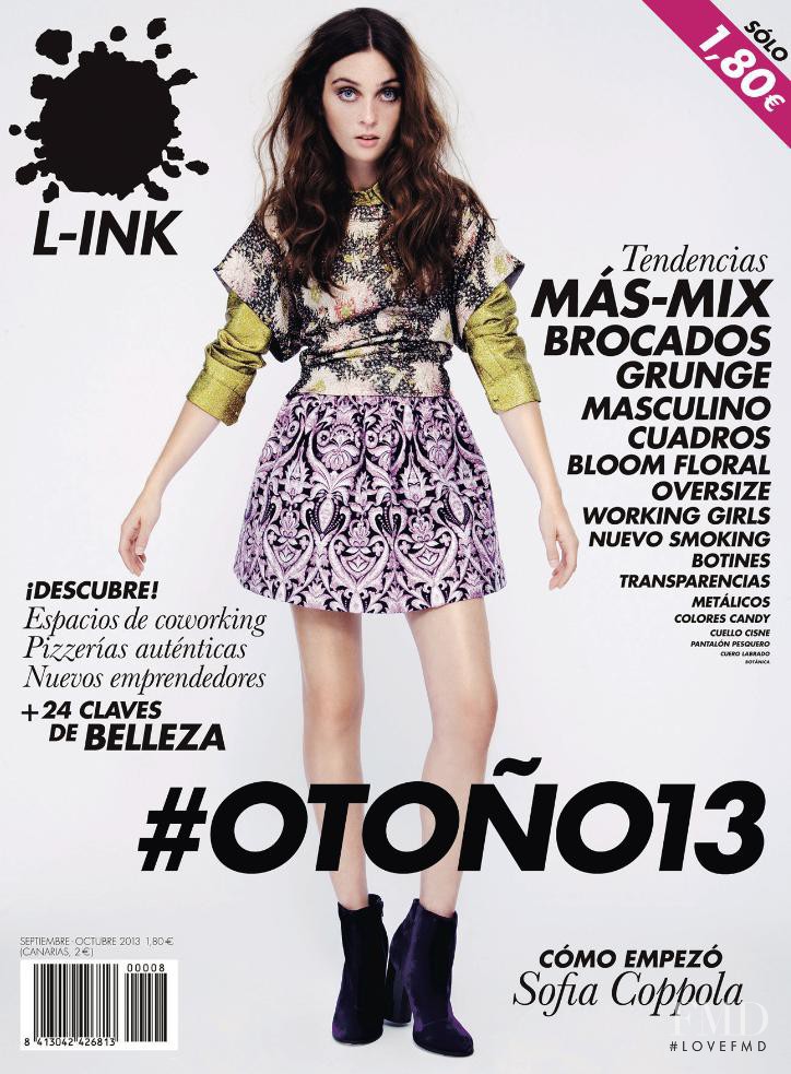 Sara featured on the L-ink cover from September 2013