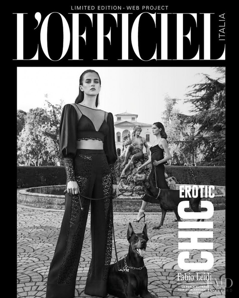 Bogdana Didenko featured on the L\'Officiel Italy cover from December 2019
