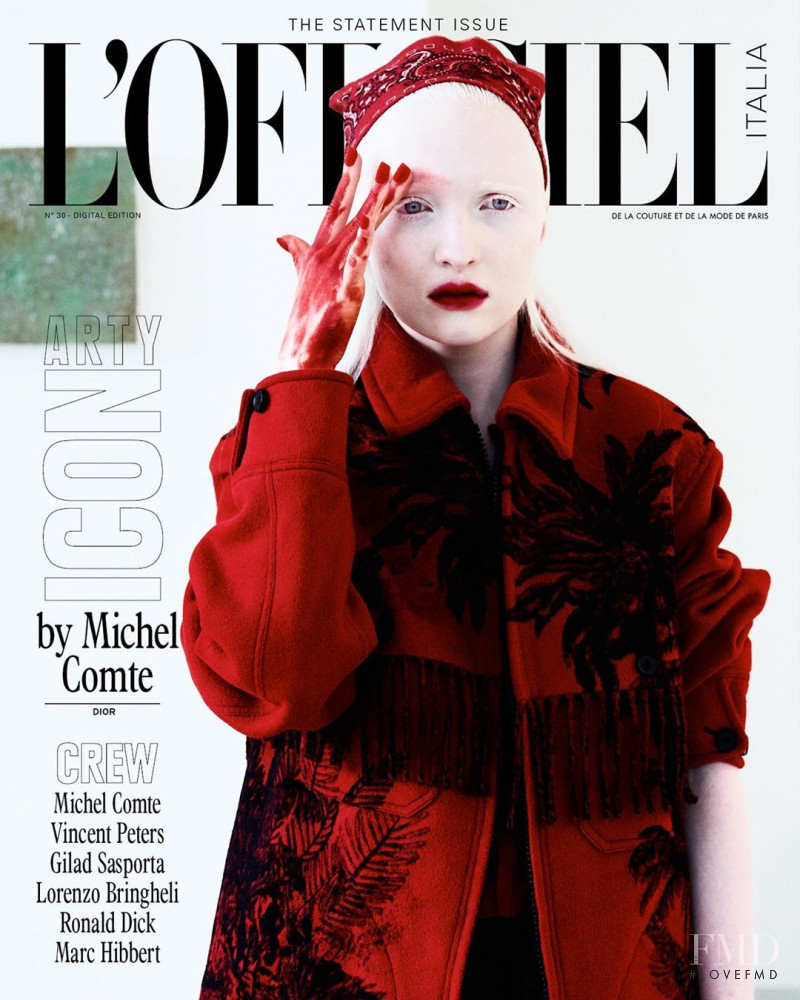 Anastasia Zhidkova featured on the L\'Officiel Italy cover from September 2019
