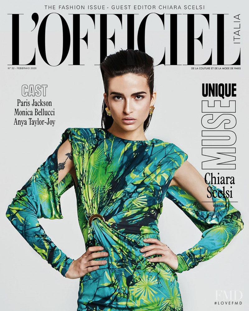 Chiara Scelsi featured on the L\'Officiel Italy cover from February 2020