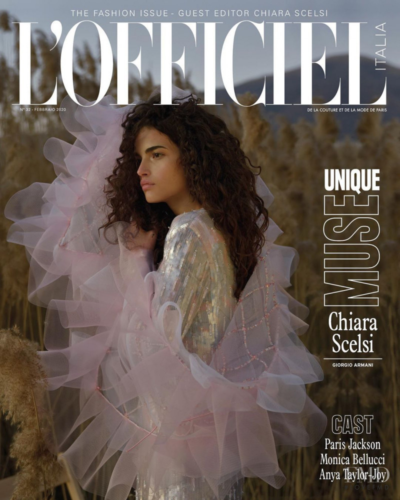 Chiara Scelsi featured on the L\'Officiel Italy cover from February 2020