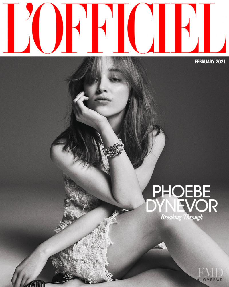 Phoebe Dynevor featured on the L\'Officiel Italy cover from February 2021