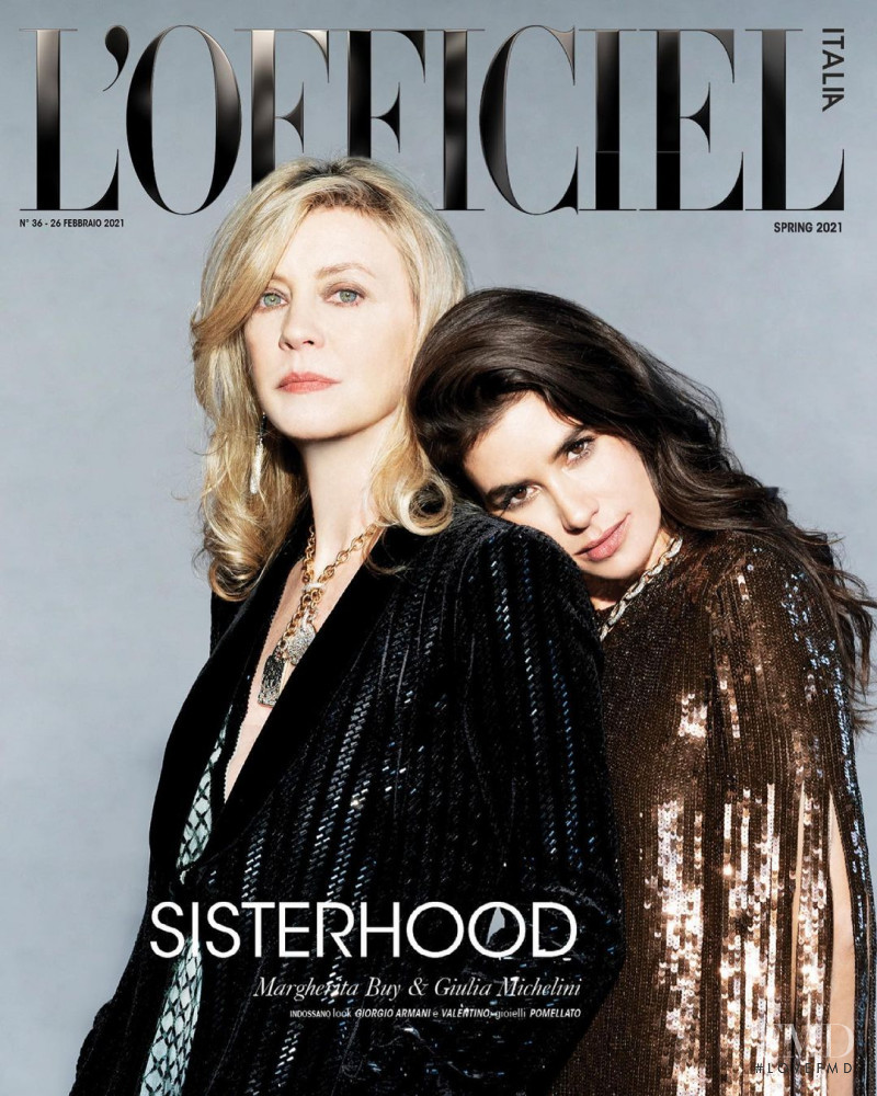 Margherita Bu, Giulia Michelini featured on the L\'Officiel Italy cover from March 2021
