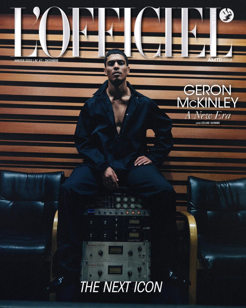 Geron Mckinley featured on the L\'Officiel Italy cover from December 2022