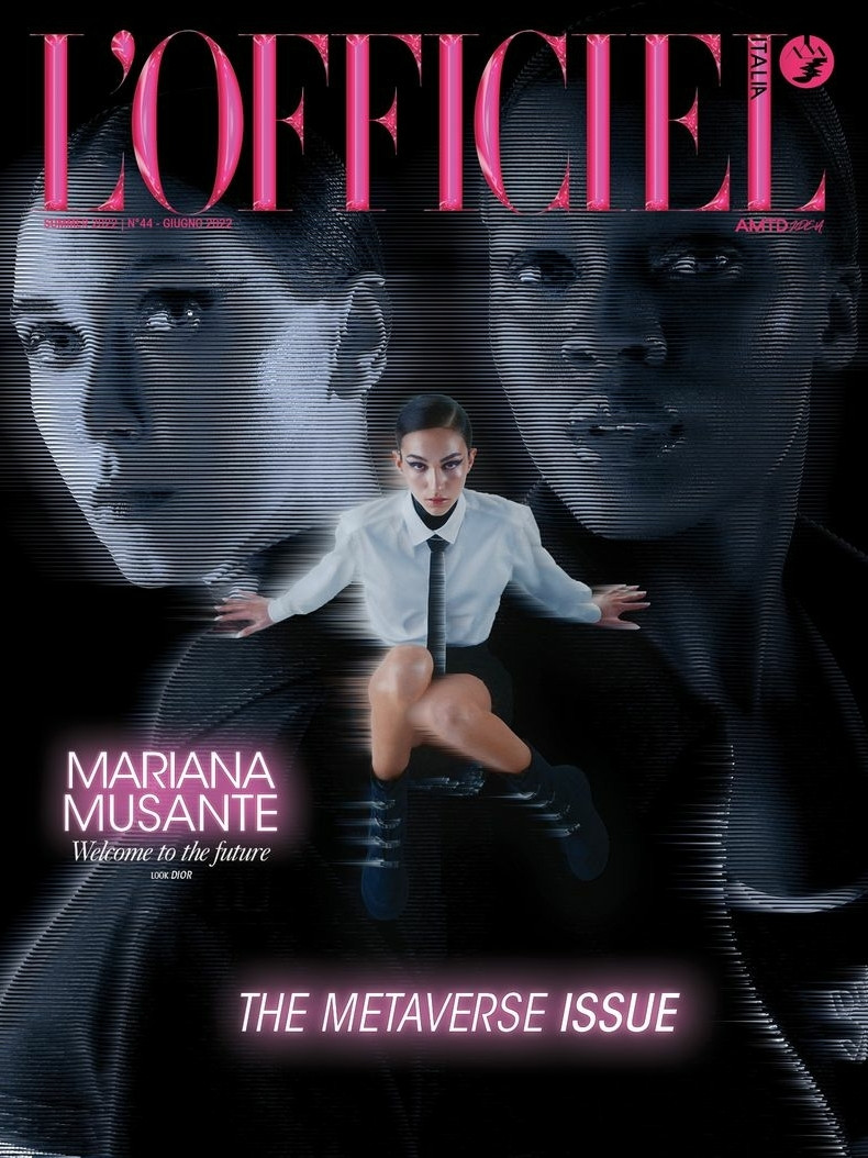 Mariana Musante featured on the L\'Officiel Italy cover from June 2022