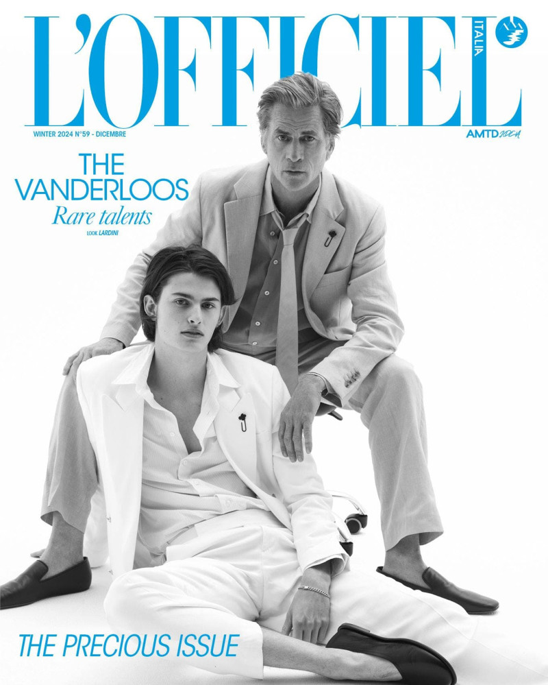 Mark Vanderloo, Mark Vanderloo Jr. featured on the L\'Officiel Italy cover from December 2024