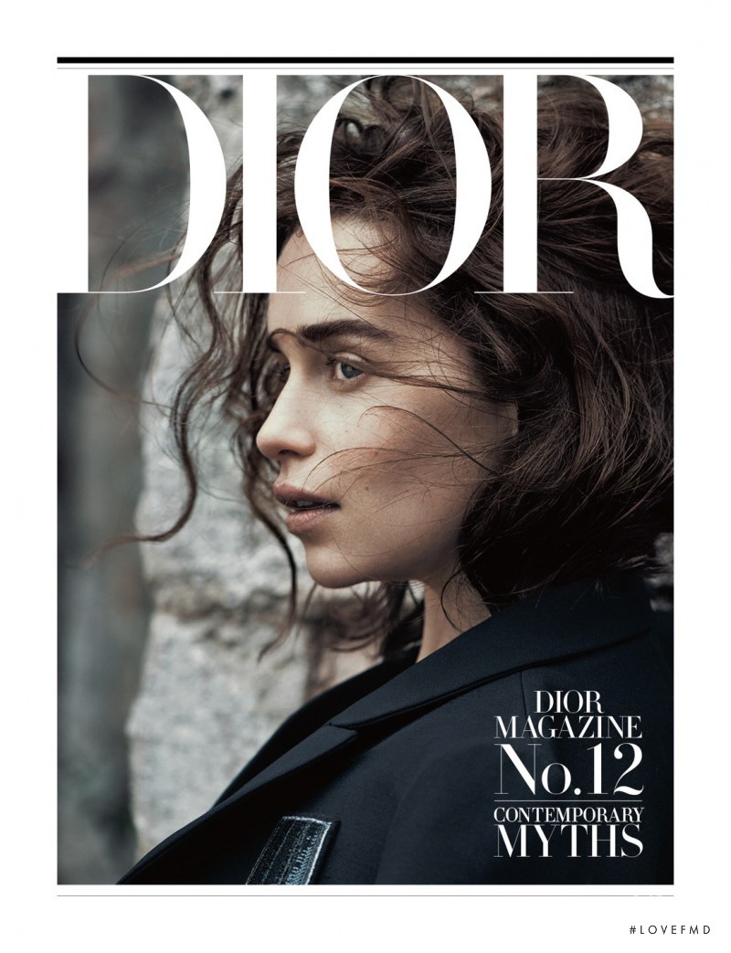 Emilia Clarke featured on the Dior Mag cover from November 2015