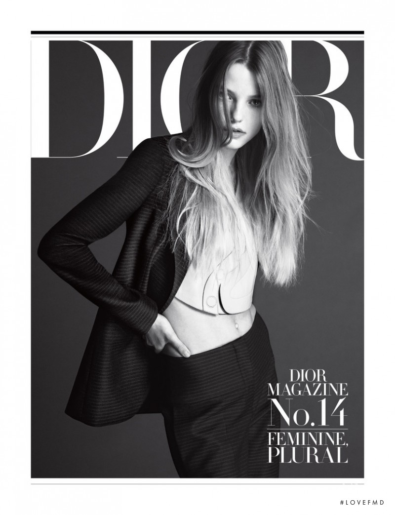 Roos Abels featured on the Dior Mag cover from February 2016