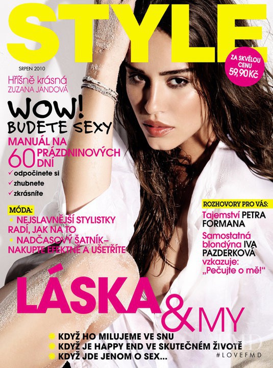 Zuzana Jandová  featured on the Style cover from August 2010