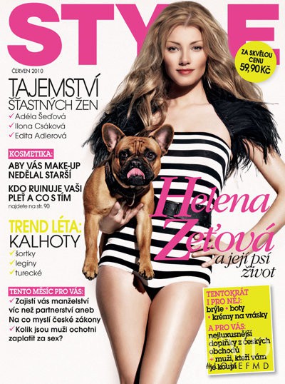 Helena Zetová featured on the Style cover from June 2010