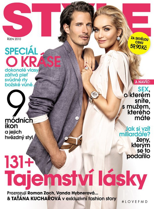 Tatana Kucharova featured on the Style cover from October 2010
