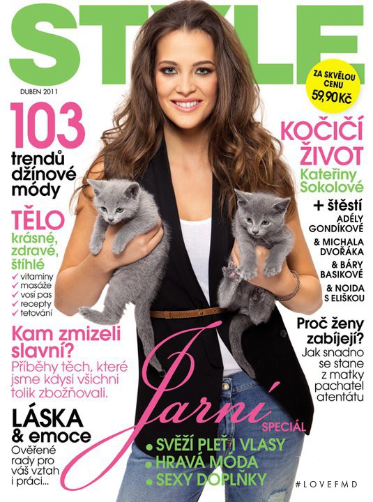 Katerina Sokolova featured on the Style cover from April 2011