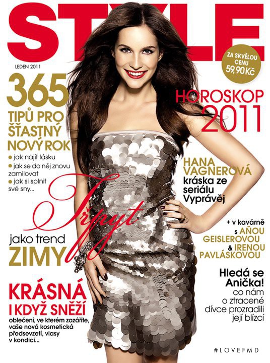 Hana Vagnerova featured on the Style cover from January 2011